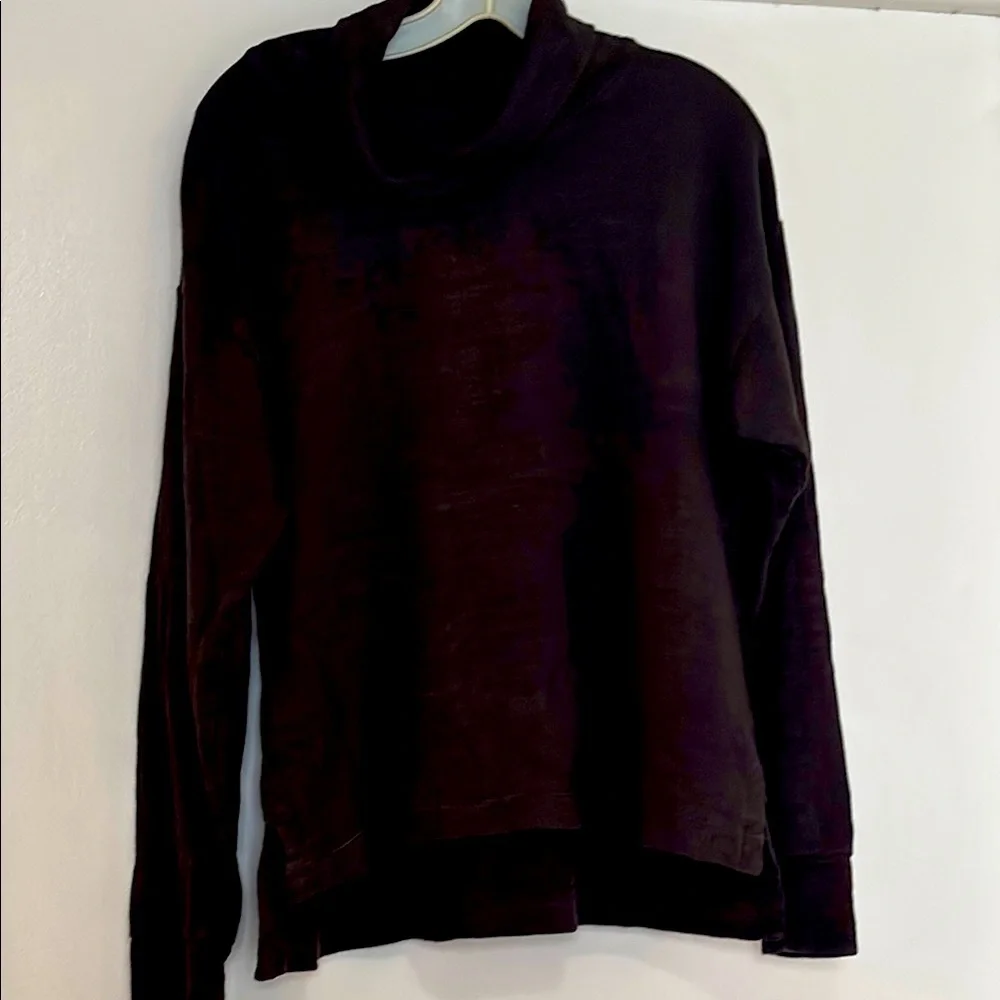 J. Crew Black Classic cowlneck  Sweater M